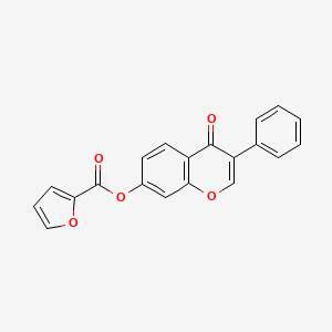4-oxo-3-phenyl-4H-chromen-7-yl furan-2-carboxylate