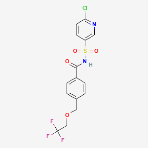 N-[(6-chloropyridin-3-yl)sulfonyl]-4-[(2,2,2-trifluoroethoxy)methyl]benzamide