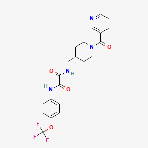 N1-((1-nicotinoylpiperidin-4-yl)methyl)-N2-(4-(trifluoromethoxy)phenyl)oxalamide