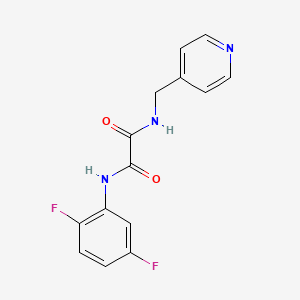 molecular formula C14H11F2N3O2 B2780051 N1-(2,5-difluorophenyl)-N2-(pyridin-4-ylmethyl)oxalamide CAS No. 899956-47-9