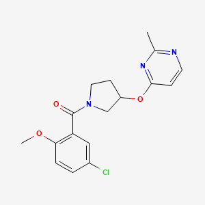 4-{[1-(5-Chloro-2-methoxybenzoyl)pyrrolidin-3-yl]oxy}-2-methylpyrimidine