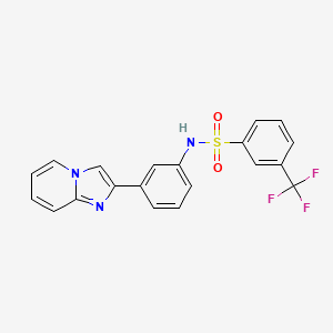 N-(3-imidazo[1,2-a]pyridin-2-ylphenyl)-3-(trifluoromethyl)benzenesulfonamide