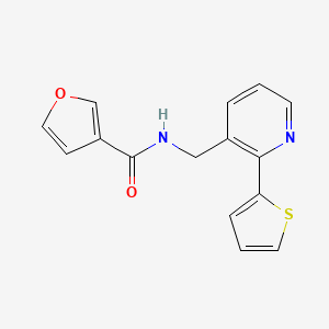 N-((2-(thiophen-2-yl)pyridin-3-yl)methyl)furan-3-carboxamide