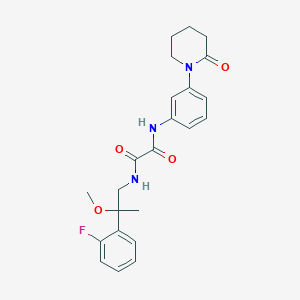 N1-(2-(2-fluorophenyl)-2-methoxypropyl)-N2-(3-(2-oxopiperidin-1-yl)phenyl)oxalamide