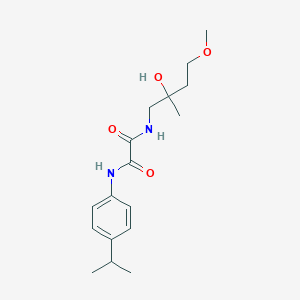 molecular formula C17H26N2O4 B2780093 N1-(2-hydroxy-4-methoxy-2-methylbutyl)-N2-(4-isopropylphenyl)oxalamide CAS No. 2320468-40-2