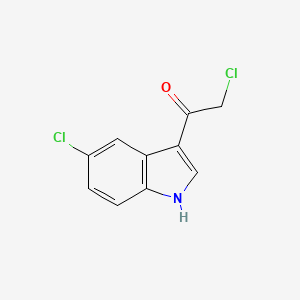 molecular formula C10H7Cl2NO B2780100 2-chloro-1-(5-chloro-1H-indol-3-yl)ethanone CAS No. 38693-11-7