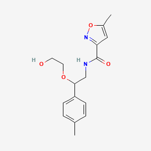 molecular formula C16H20N2O4 B2780106 N-[2-(2-hydroxyethoxy)-2-(4-methylphenyl)ethyl]-5-methyl-1,2-oxazole-3-carboxamide CAS No. 1795485-14-1