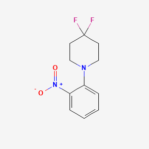 molecular formula C11H12F2N2O2 B2780151 4,4-Difluoro-1-(2-nitrophenyl)piperidine CAS No. 854044-38-5