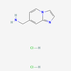 molecular formula C8H11Cl2N3 B2780165 Imidazo[1,2-a]pyridin-7-ylmethanamine dihydrochloride CAS No. 2580236-90-2