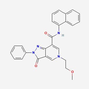 5-(2-methoxyethyl)-N-(naphthalen-1-yl)-3-oxo-2-phenyl-3,5-dihydro-2H-pyrazolo[4,3-c]pyridine-7-carboxamide