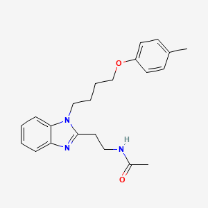 N-(2-{1-[4-(4-methylphenoxy)butyl]benzimidazol-2-yl}ethyl)acetamide