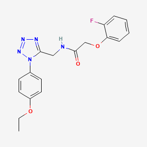 N-((1-(4-ethoxyphenyl)-1H-tetrazol-5-yl)methyl)-2-(2-fluorophenoxy)acetamide