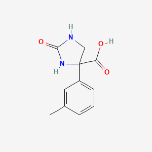 4-(3-Methylphenyl)-2-oxoimidazolidine-4-carboxylic acid
