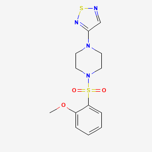 1-(2-Methoxybenzenesulfonyl)-4-(1,2,5-thiadiazol-3-yl)piperazine