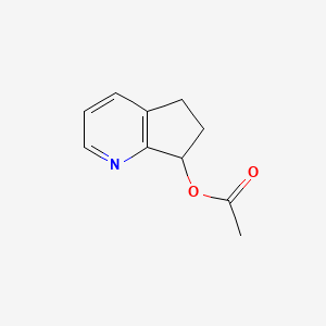 molecular formula C10H11NO2 B2780257 6,7-dihydro-5H-cyclopenta[b]pyridin-7-yl acetate CAS No. 90685-59-9