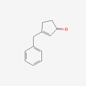 molecular formula C12H12O B2780262 3-Benzylcyclopent-2-en-1-one CAS No. 67100-39-4