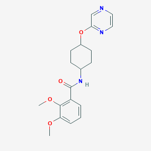 2,3-dimethoxy-N-((1r,4r)-4-(pyrazin-2-yloxy)cyclohexyl)benzamide