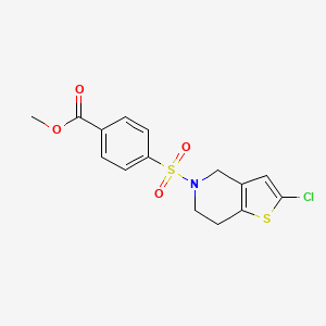 methyl 4-({2-chloro-4H,5H,6H,7H-thieno[3,2-c]pyridin-5-yl}sulfonyl)benzoate