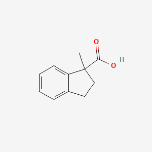 molecular formula C11H12O2 B2780301 1-methyl-2,3-dihydro-1H-indene-1-carboxylic acid CAS No. 33223-78-8