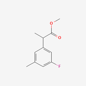 molecular formula C11H13FO2 B2780303 Methyl 2-(3-fluoro-5-methylphenyl)propanoate CAS No. 1542849-70-6
