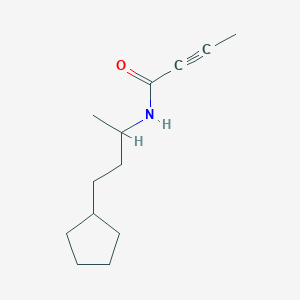 N-(4-cyclopentylbutan-2-yl)but-2-ynamide