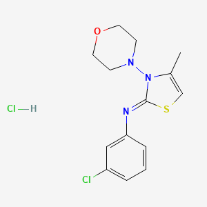 (Z)-3-chloro-N-(4-methyl-3-morpholinothiazol-2(3H)-ylidene)aniline hydrochloride