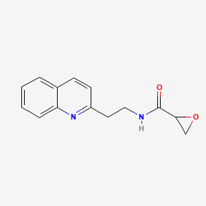 molecular formula C14H14N2O2 B2780497 N-(2-Quinolin-2-ylethyl)oxirane-2-carboxamide CAS No. 2411295-95-7
