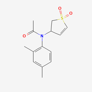 molecular formula C14H17NO3S B2780500 N-(2,4-dimethylphenyl)-N-(1,1-dioxo-2,3-dihydro-1lambda6-thiophen-3-yl)acetamide CAS No. 878724-97-1
