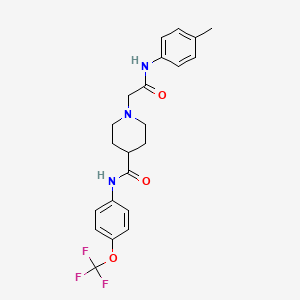 1-(2-oxo-2-(p-tolylamino)ethyl)-N-(4-(trifluoromethoxy)phenyl)piperidine-4-carboxamide