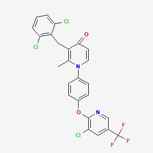 1-(4-{[3-chloro-5-(trifluoromethyl)-2-pyridinyl]oxy}phenyl)-3-(2,6-dichlorobenzyl)-2-methyl-4(1H)-pyridinone