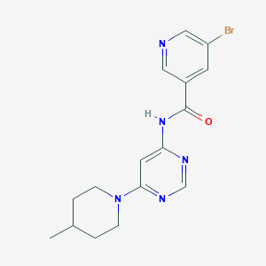 5-bromo-N-(6-(4-methylpiperidin-1-yl)pyrimidin-4-yl)nicotinamide