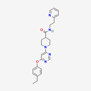 1-(6-(4-ethylphenoxy)pyrimidin-4-yl)-N-(2-(pyridin-2-yl)ethyl)piperidine-4-carboxamide