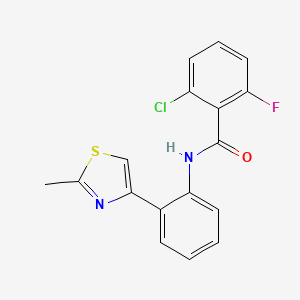 2-chloro-6-fluoro-N-(2-(2-methylthiazol-4-yl)phenyl)benzamide