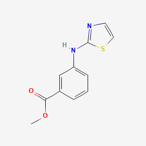 molecular formula C11H10N2O2S B2780540 Methyl 3-[(1,3-thiazol-2-yl)amino]benzoate CAS No. 1789473-09-1