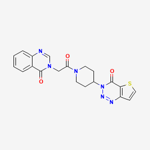 3-(1-(2-(4-oxoquinazolin-3(4H)-yl)acetyl)piperidin-4-yl)thieno[3,2-d][1,2,3]triazin-4(3H)-one