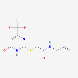 N-allyl-2-((6-oxo-4-(trifluoromethyl)-1,6-dihydropyrimidin-2-yl)thio)acetamide