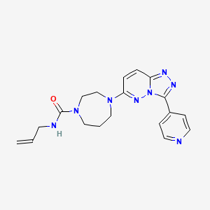 molecular formula C19H22N8O B2780593 N-(prop-2-en-1-yl)-4-[3-(pyridin-4-yl)-[1,2,4]triazolo[4,3-b]pyridazin-6-yl]-1,4-diazepane-1-carboxamide CAS No. 2380188-84-9