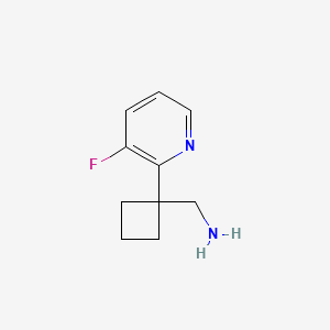 molecular formula C10H13FN2 B2780644 (1-(3-Fluoropyridin-2-yl)cyclobutyl)methanamine CAS No. 1344145-48-7