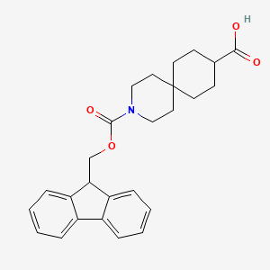 B2780649 3-(((9H-Fluoren-9-yl)methoxy)carbonyl)-3-azaspiro[5.5]undecane-9-carboxylic acid CAS No. 2361636-28-2
