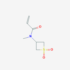 molecular formula C7H11NO3S B2780663 n-(1,1-Dioxo-1lambda6-thietan-3-yl)-n-methylprop-2-enamide CAS No. 2224544-64-1