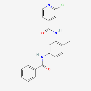 molecular formula C20H16ClN3O2 B2780683 N-(5-benzamido-2-methylphenyl)-2-chloropyridine-4-carboxamide CAS No. 1252516-34-9