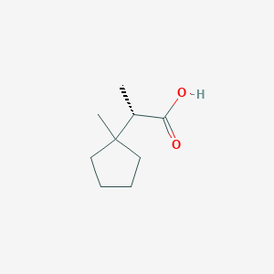 (2S)-2-(1-Methylcyclopentyl)propanoic acid