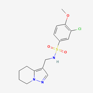 3-chloro-4-methoxy-N-((4,5,6,7-tetrahydropyrazolo[1,5-a]pyridin-3-yl)methyl)benzenesulfonamide