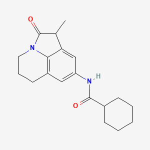 N-(1-methyl-2-oxo-2,4,5,6-tetrahydro-1H-pyrrolo[3,2,1-ij]quinolin-8-yl)cyclohexanecarboxamide