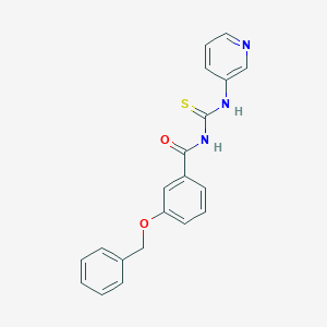 molecular formula C20H17N3O2S B278070 3-(benzyloxy)-N-(pyridin-3-ylcarbamothioyl)benzamide 