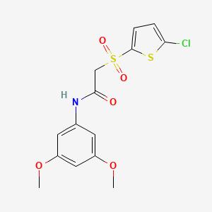 2-((5-chlorothiophen-2-yl)sulfonyl)-N-(3,5-dimethoxyphenyl)acetamide