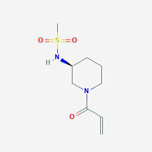 N-[(3S)-1-Prop-2-enoylpiperidin-3-yl]methanesulfonamide