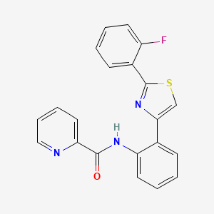 N-(2-(2-(2-fluorophenyl)thiazol-4-yl)phenyl)picolinamide