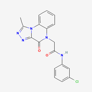 N-(3-chlorophenyl)-2-(1-methyl-4-oxo-[1,2,4]triazolo[4,3-a]quinoxalin-5(4H)-yl)acetamide