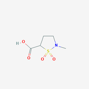 2-Methyl-1,1-dioxo-1lambda6,2-thiazolidine-5-carboxylic acid